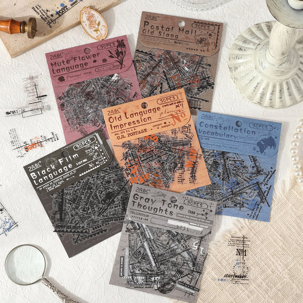 30PCS Corner Story Series sticker