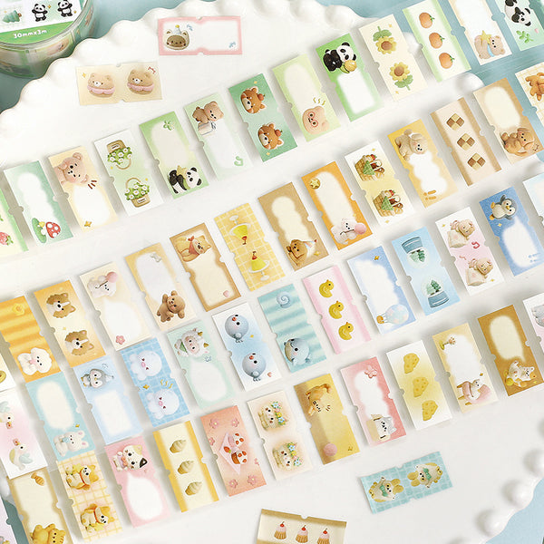Soft Diary Series Die Cutting Writing Paper Tape