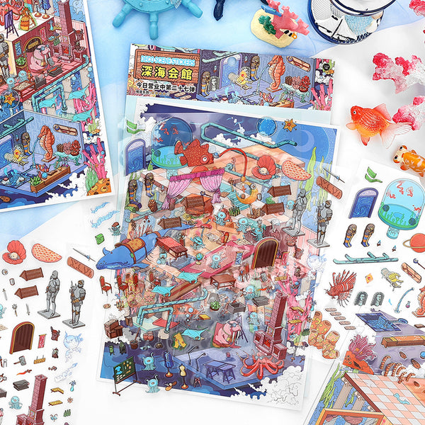 Open today series 3D Sticker