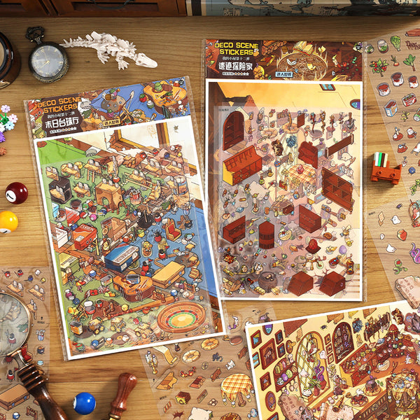 My cottage series 3D sticker