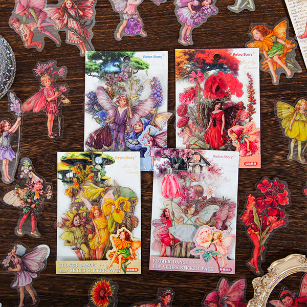 20PCS Flower dance elf series sticker