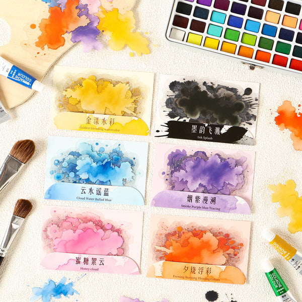 10PCS Cloud Dyeing Sky Light Series sticker