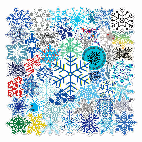 50PCS Snowflake Sticker