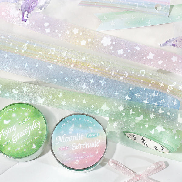 Illusory Dream series Brushed Flash PET Tape