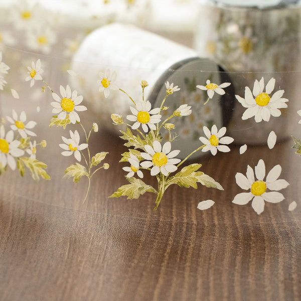 5.2cm*100cm Yingyang flower PET/Shell Light PET Tape