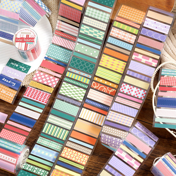 Color Sonata Series Die Cutting Writing Paper Tape