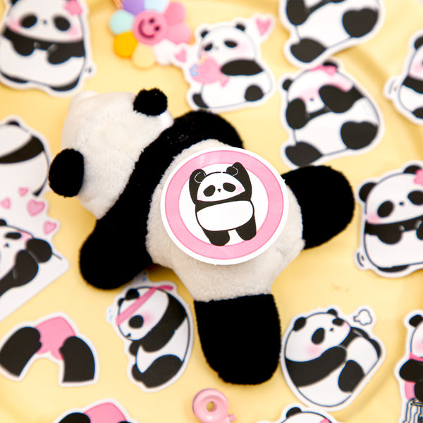 40PCS Catch a red panda series sticker