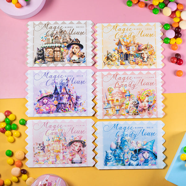 10PCS Magic Candy House series sticker