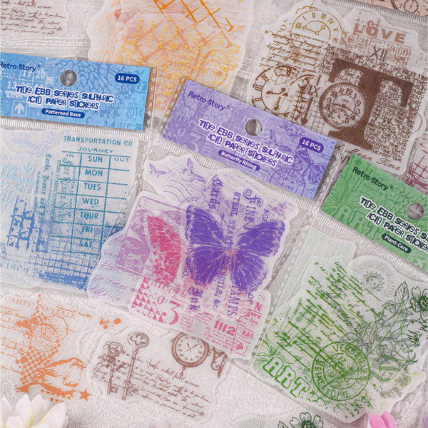 16PCS Tidal Series sticker