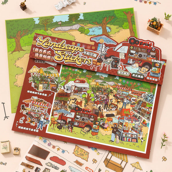 Afternoon Park Series 3D Sticker