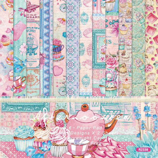 24PCS Afternoon Tea background paper