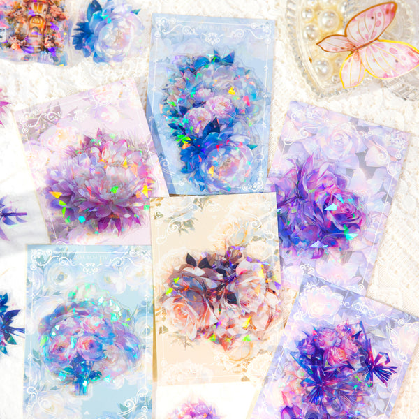 20PCS Rainbow flower series sticker