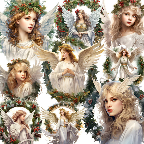 12PCS Angel Christmas Sticker