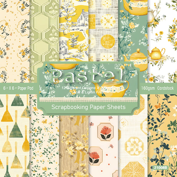 24PCS Pastel background paper