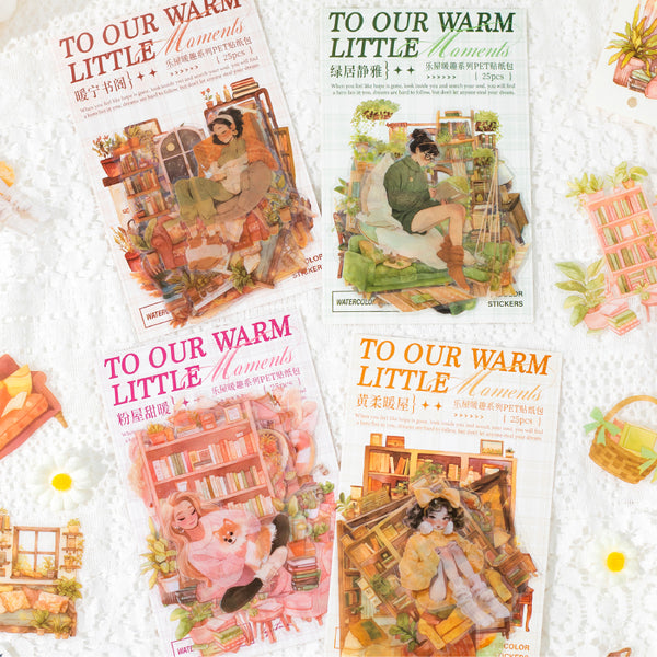 25PCS Happy House warm fun series sticker