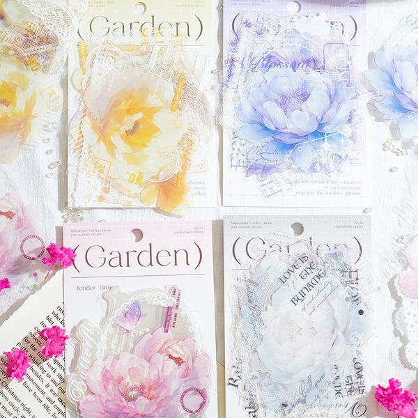 10PCS Summer Garden series sticker