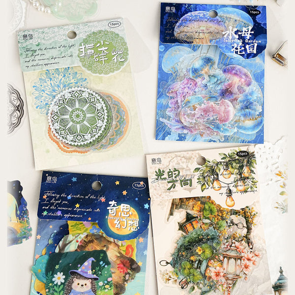 15PCS The Direction of Light series sticker