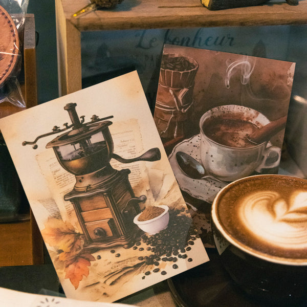 20PCS Coffee Meets Bookstore series sticker book