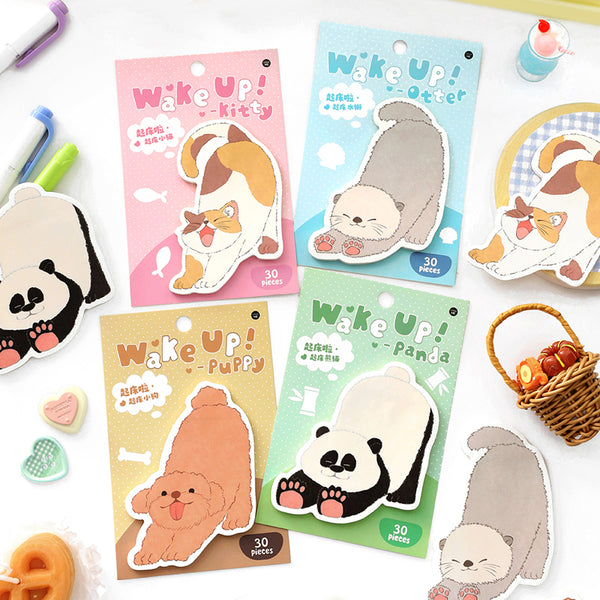 30PCS Wake Up series note paper