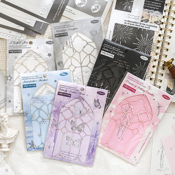 20PCS Candlelight Notes Series note paper