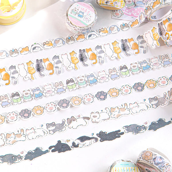 Kitty Twist Egg series Flash Washi Tape