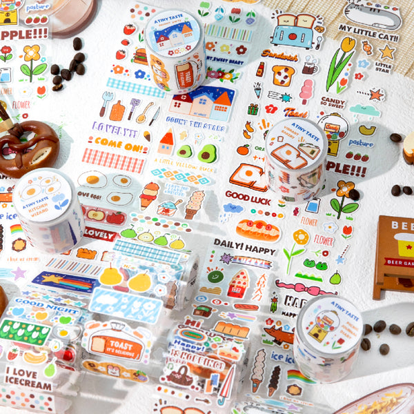 One Bite of Dessert Series Die Cutting Flash Self-adhesive Tape