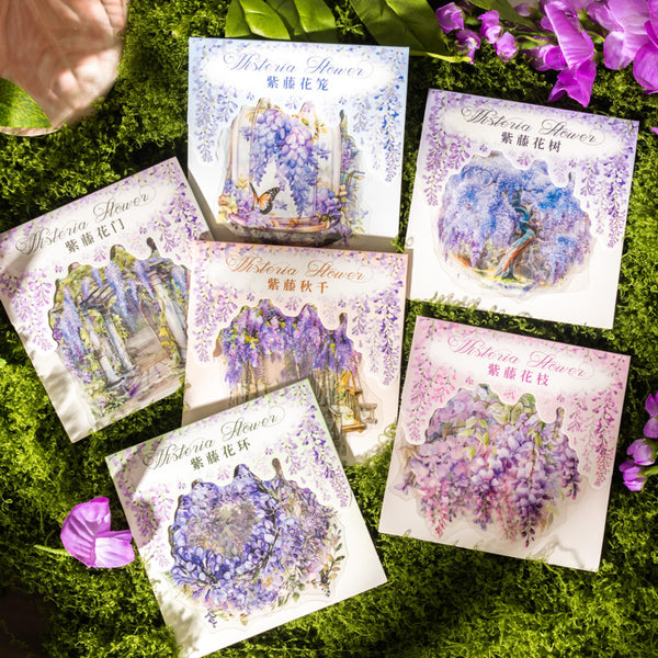 10PCS Wisteria Dream Series sticker