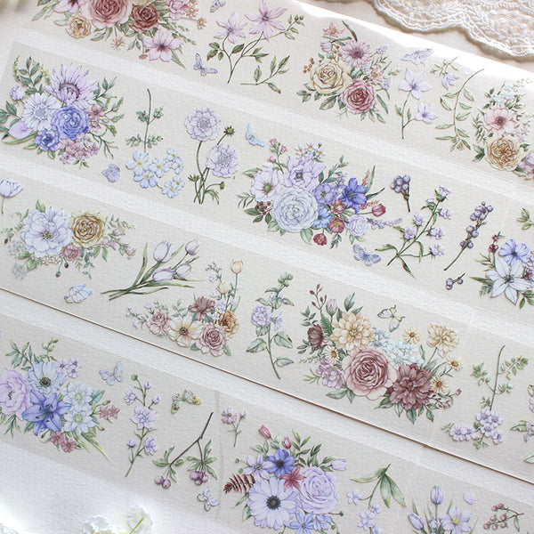 Whole Roll 6cm*6m Blossoms Washi/PET Tape