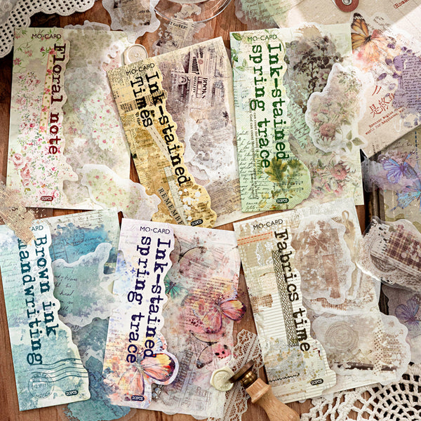 20PCS Smudging Ink Trace Series sticker