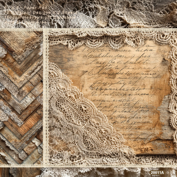 24PCS Retro English background paper