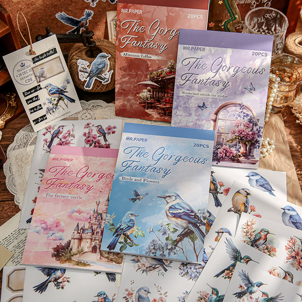 20Sheets The Gorgeous Fantasy-serie sitcker-boek