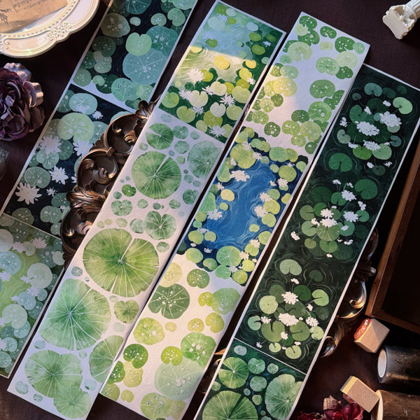 9cm*200cm Lotus leaf Washi/PET Tape