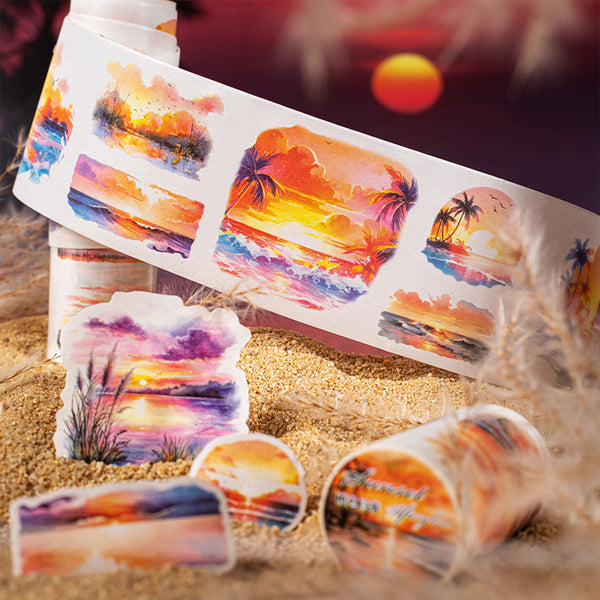 Sunset series Die Cutting Washi Tape