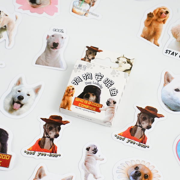 46PCS Dog lullaby series sticker