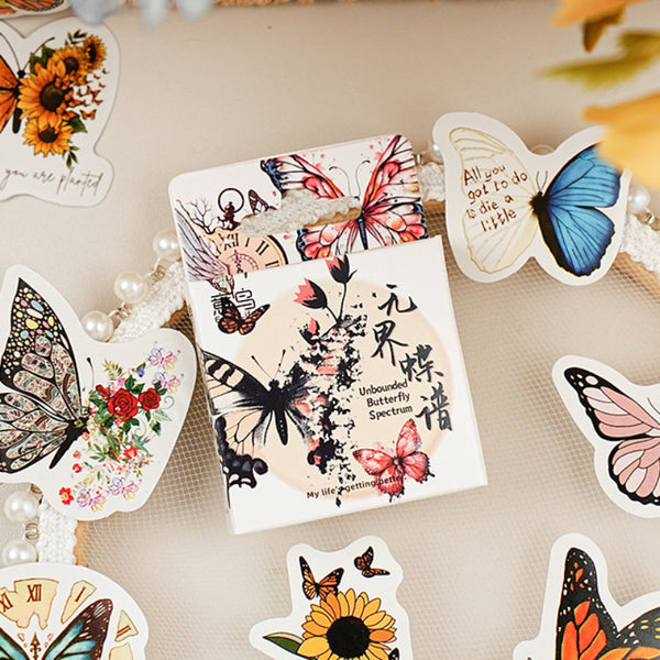 46PCS Butterfly spectrum sticker