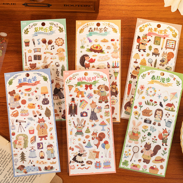 2PCS Forest Friend Story series sticker