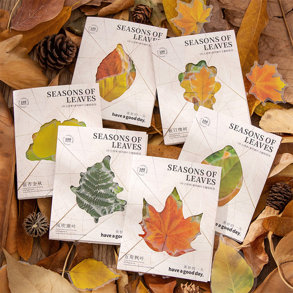 100PCS Four Seasons of leaves series sticker