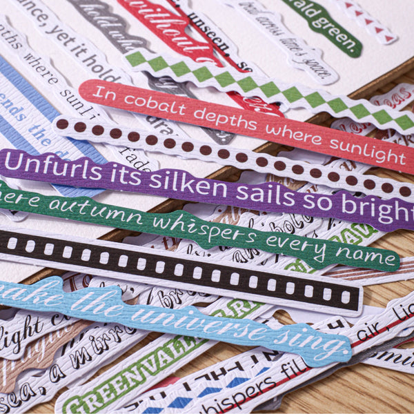 40PCS Word album series sticker