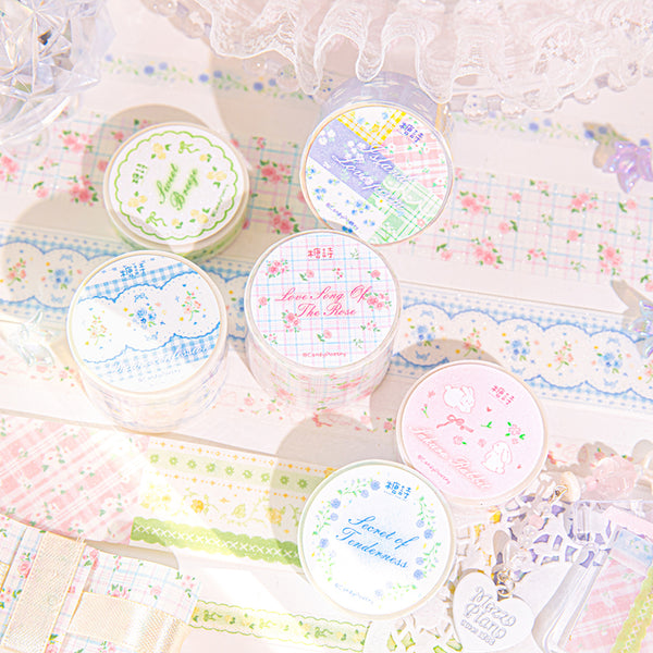 Toon Wild Long series Flash Sand Washi Tape