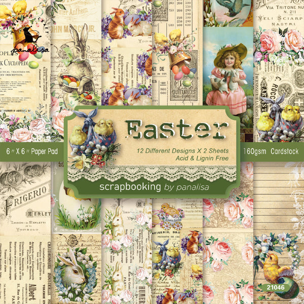 24PCS Easter background paper
