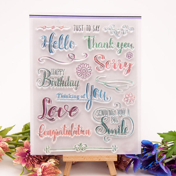 Clear silicone stamp