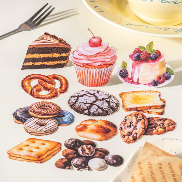 40PCS Baking time series sticker