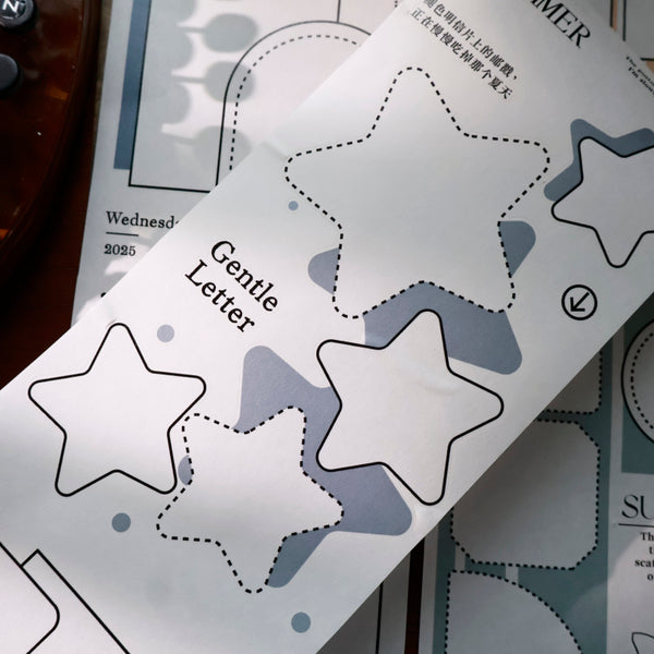 Whole Roll 12.5cm*5m Text fragment Die Cutting Washi Tape