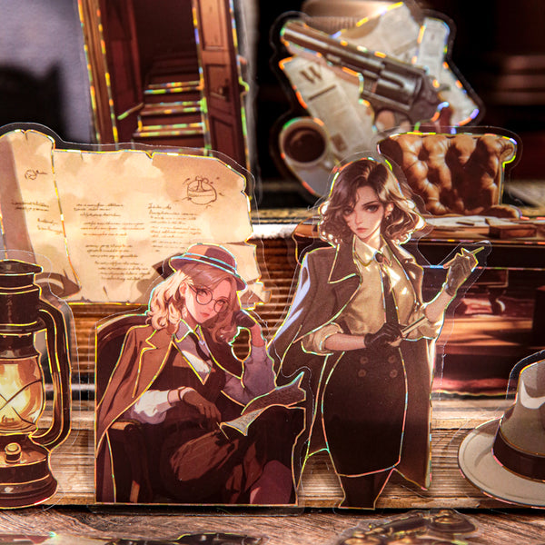 15PCS Detective Memo Series sticker