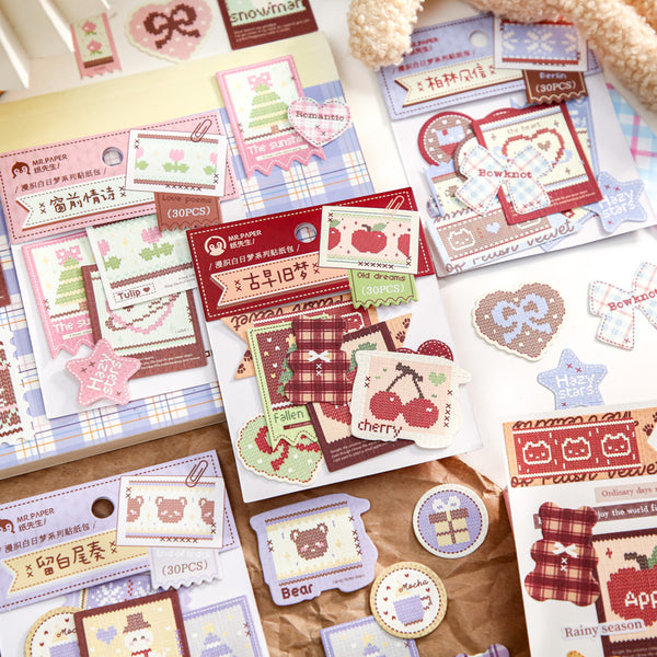 30PCS Weaving Daydreams Series sticker