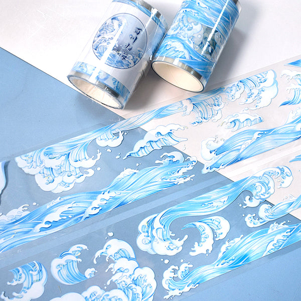 All rivers flow into the sea PET/Silver Stamping PET Tape