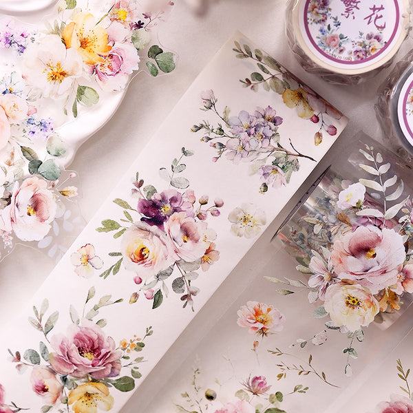 5.5cm*120cm Blossoms Washi/PET Tape