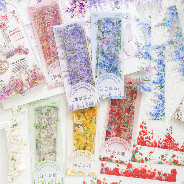 10PCS Dream flower series sticker