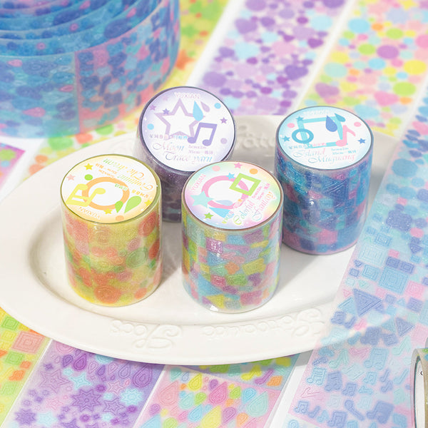 Star River Roll Series Die Cutting Flash/Matte Film PET Tape