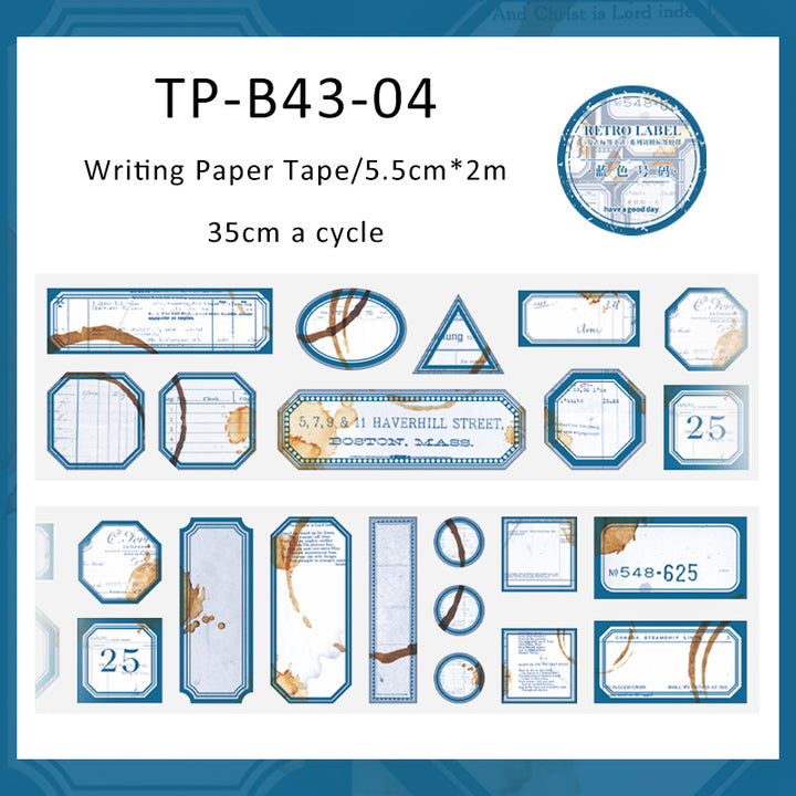 Writing Box Label Retro label series writing paper tape – LBLYXIR